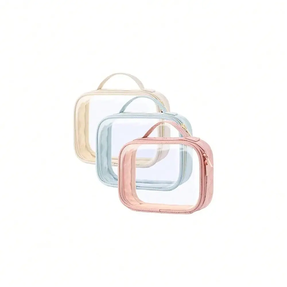 Toiletry Bag 3 Medium, 311 Compliant Clear Makeup Bags With Handle, Quart Size Toiletry Bags Fit CarrvOn Travel Essentials, Wat
Toiletry Bag 3 Medium, 311 Compliant Clear Makeup Bags With Handle, Quart Size Toiletry Bags Fit CarrvOn Travel Essentials, Wat