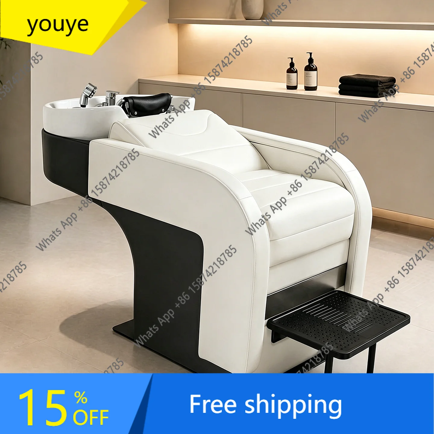 N65 Barber Shop Shampoo Bed Hair Flush Bed Beauty Salon Shampoo Chair Ceramic Basin White Simple Modern
N65 Barber Shop Shampoo Bed Hair Flush Bed Beauty Salon Shampoo Chair Ceramic Basin White Simple Modern