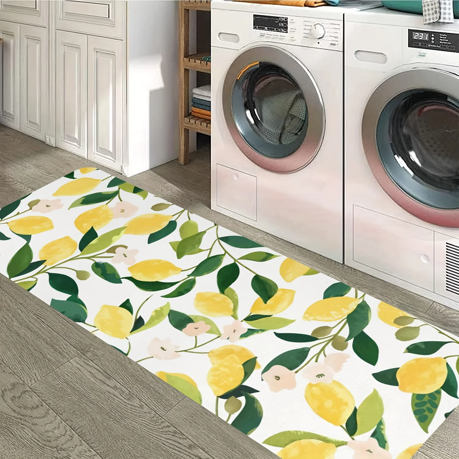 Fresh Watercolor Lemon & Floral Kitchen Long Mat, Non-Slip Washable Durable Runner Rug for Kitchen, Bathroom, Laundry Room Decor
Fresh Watercolor Lemon & Floral Kitchen Long Mat, Non-Slip Washable Durable Runner Rug for Kitchen, Bathroom, Laundry Room Decor
