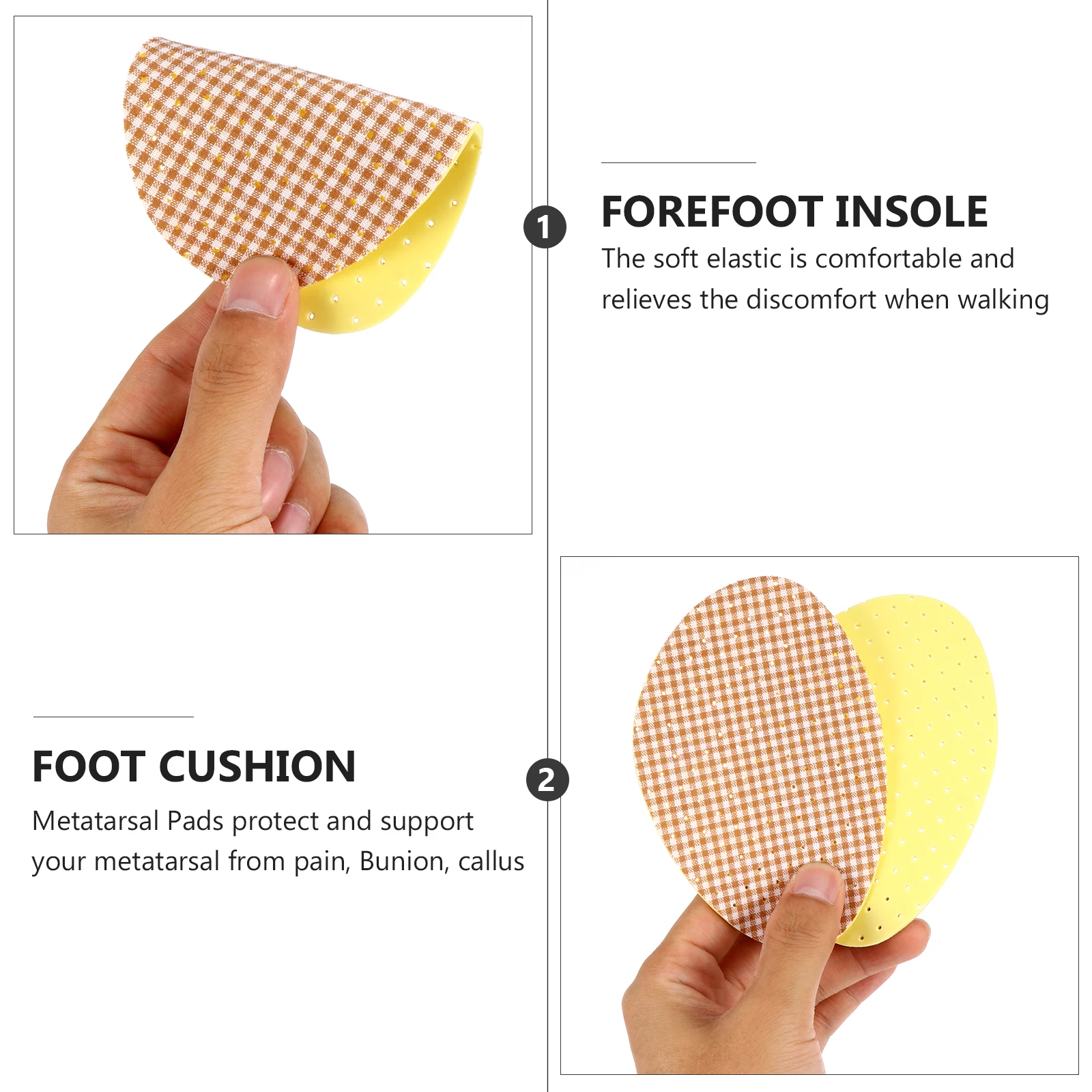 Massage Foot Pain-proof Insoles Forefoot Cushion Half Size Shoe Inserts Comfortable Support Relief Walking Inserts Foot
Massage Foot Pain-proof Insoles Forefoot Cushion Half Size Shoe Inserts Comfortable Support Relief Walking Inserts Foot