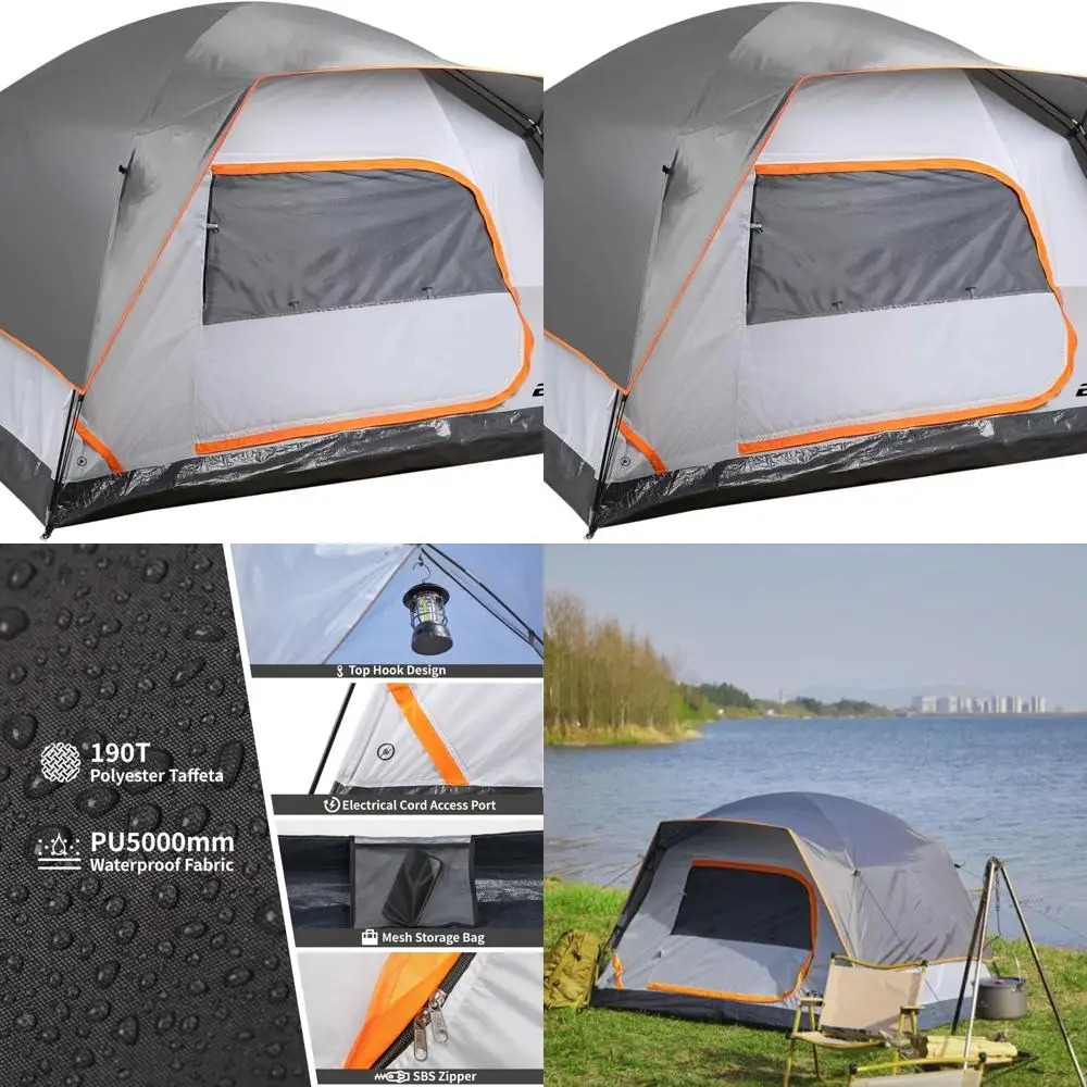 Lightweight 3-Season Dome Tent for 2-4 People: Waterproof, Windproof, Easy Setup Camping Shelter for Hiking and Backpacking
Lightweight 3-Season Dome Tent for 2-4 People: Waterproof, Windproof, Easy Setup Camping Shelter for Hiking and Backpacking