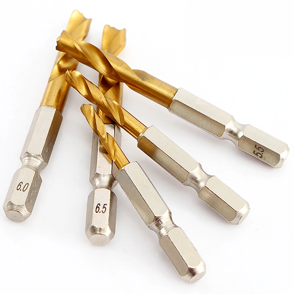 1.5 - 13mm HSS Titanium Coated Twist Drill Bits 1/4'' Hex Shank Short Bit for Metal Stainless Steel Wood Plastic 1Pcs
1.5 - 13mm HSS Titanium Coated Twist Drill Bits 1/4'' Hex Shank Short Bit for Metal Stainless Steel Wood Plastic 1Pcs