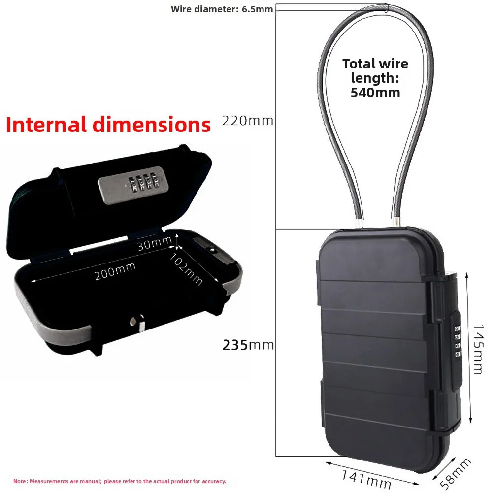 Travel Friendly Portable Storage Box with 4 Digit Lock 50cm Steel Cable for Beach Camping Hotel Phone Safe Use
Travel Friendly Portable Storage Box with 4 Digit Lock 50cm Steel Cable for Beach Camping Hotel Phone Safe Use