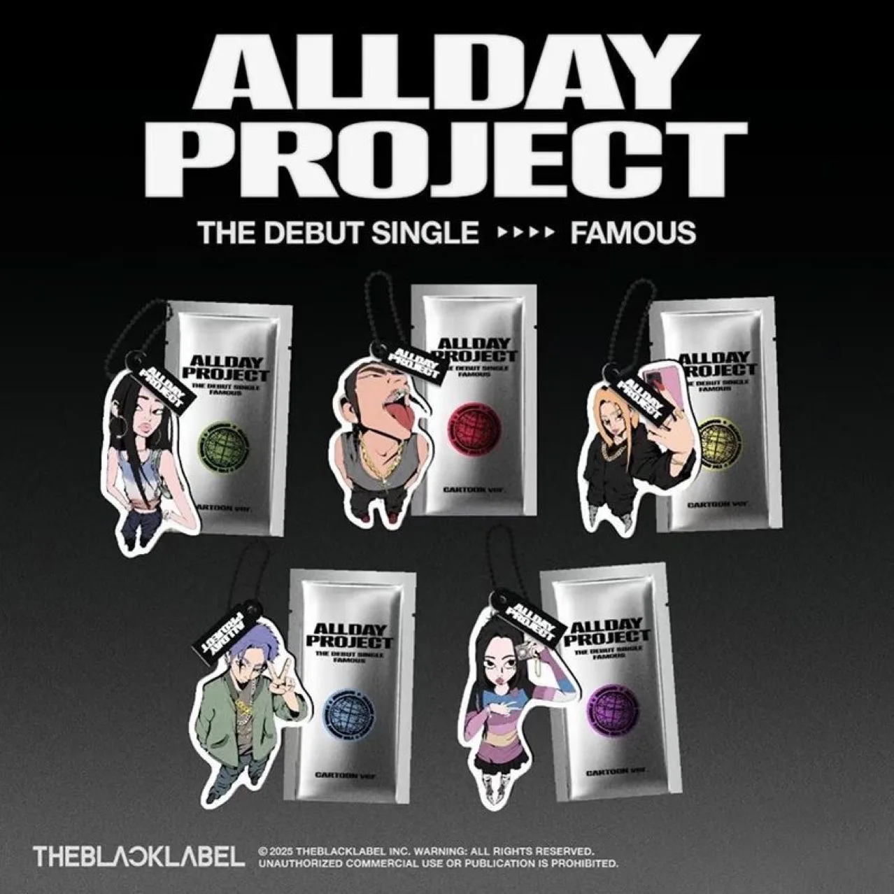 Kpop Idol ALLDAY PROJECT Debut Album FAMOUS Cartoon Acrylic Keychain Pendant ANNIE BAILEY TARZZAN WOOCHAN YOUNGSEO Fans Gifts
Kpop Idol ALLDAY PROJECT Debut Album FAMOUS Cartoon Acrylic Keychain Pendant ANNIE BAILEY TARZZAN WOOCHAN YOUNGSEO Fans Gifts