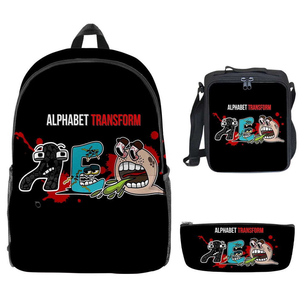 Classic Popular Funny Alphabet Lore 3D Printed 3pcs/Set School Bags Travel Notebook Backpack Crossbody Lunch bag Pencil Case
Classic Popular Funny Alphabet Lore 3D Printed 3pcs/Set School Bags Travel Notebook Backpack Crossbody Lunch bag Pencil Case