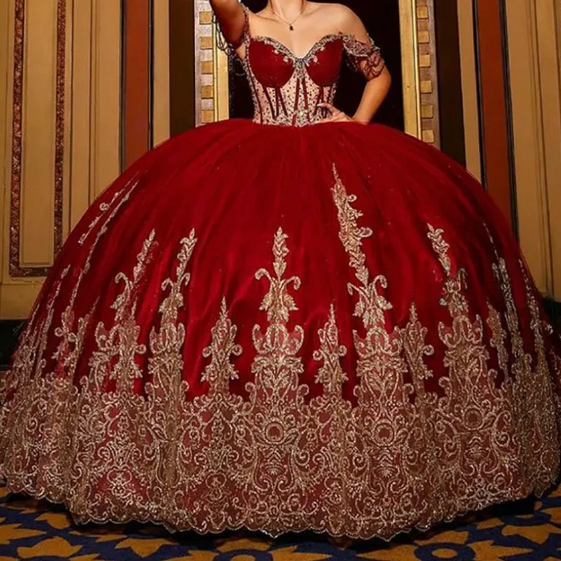 Customized Elegant Sweet 16 Dresses For Proms Off Shoulder Lace Applique Corset Party Pageant vestidos de 15 quinceañera 2024
Customized Elegant Sweet 16 Dresses For Proms Off Shoulder Lace Applique Corset Party Pageant vestidos de 15 quinceañera 2024