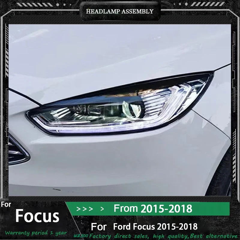 Head Lamp for Ford Focus LED Headlight 2015-2018 Headlights Focus DRL Turn Signal High Beam Angel Eye Projector Lens Auto
Head Lamp for Ford Focus LED Headlight 2015-2018 Headlights Focus DRL Turn Signal High Beam Angel Eye Projector Lens Auto