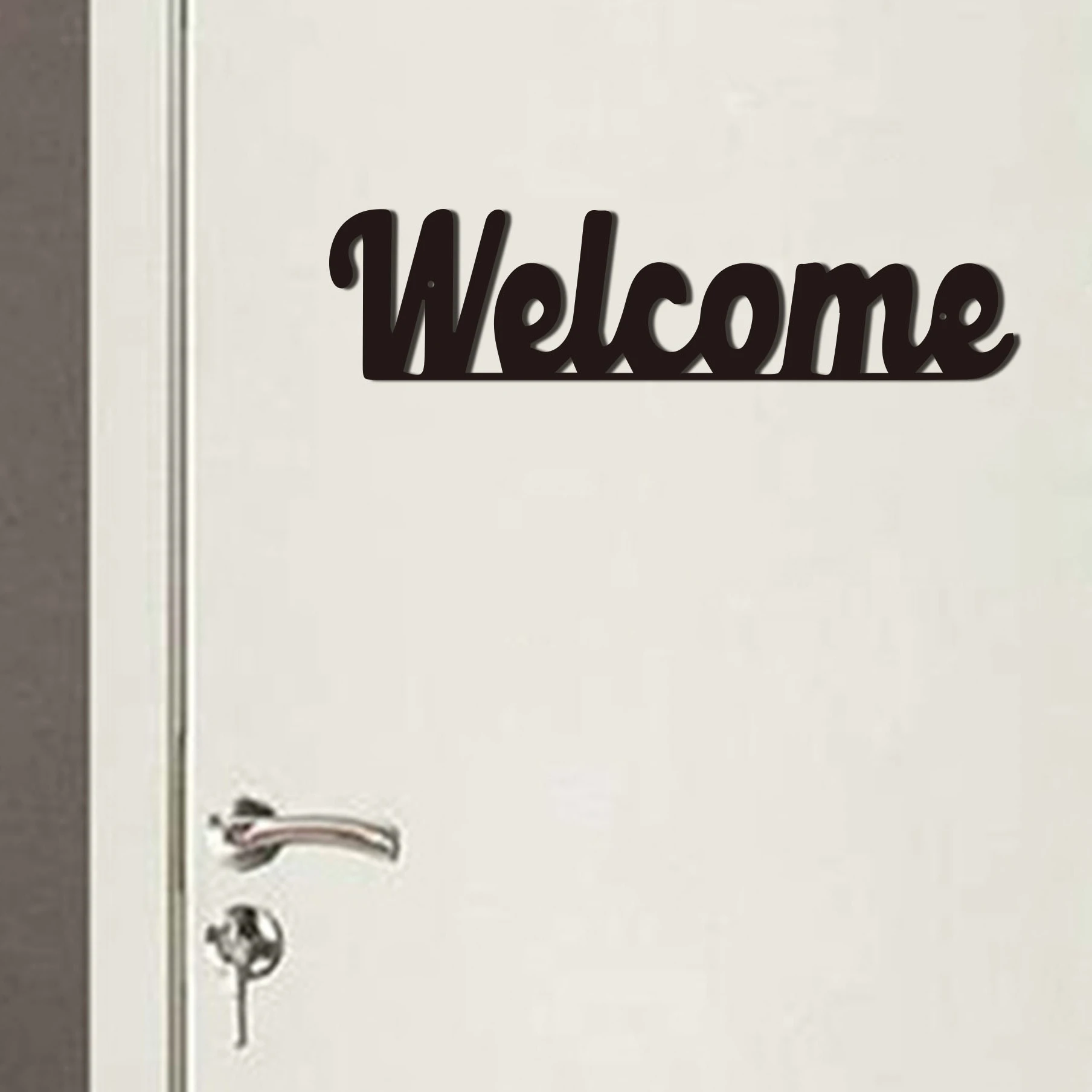 Welcome Black Metal Wall Decoration, Suitable For Living Room, Front Door, Welcome Friends To Visit Or Customers,room Decor
Welcome Black Metal Wall Decoration, Suitable For Living Room, Front Door, Welcome Friends To Visit Or Customers,room Decor