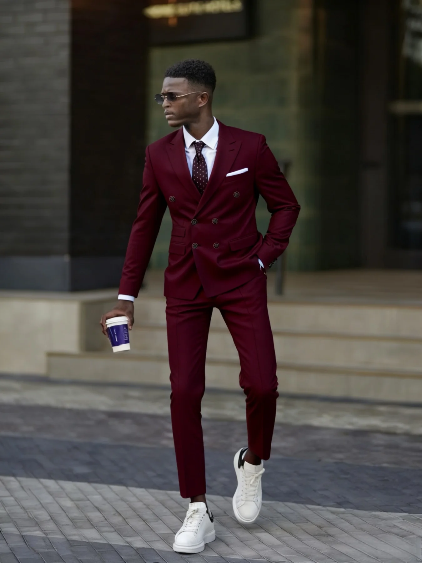 Luxury Men's 2-Piece Suit Set Double Breasted Peak Lapel Jacket Pants Elegant Office Party Wedding
Luxury Men's 2-Piece Suit Set Double Breasted Peak Lapel Jacket Pants Elegant Office Party Wedding