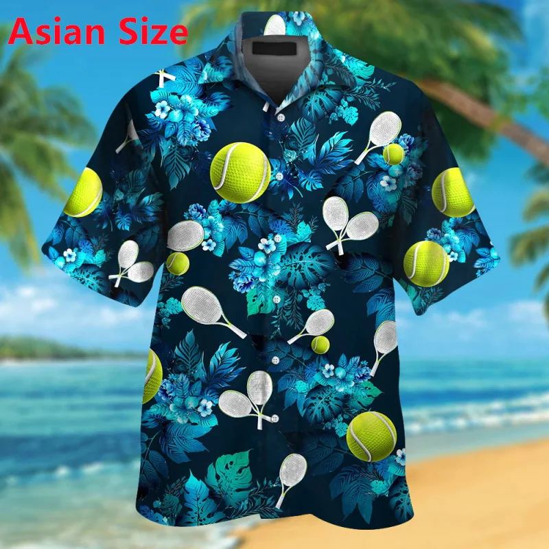 Full Print Tennis Tropical Floral Hawaiian Shirts For Men Casual Short Sleeve Button Aloha Beach Shirts Blouse Mens Shirt Tops
Full Print Tennis Tropical Floral Hawaiian Shirts For Men Casual Short Sleeve Button Aloha Beach Shirts Blouse Mens Shirt Tops