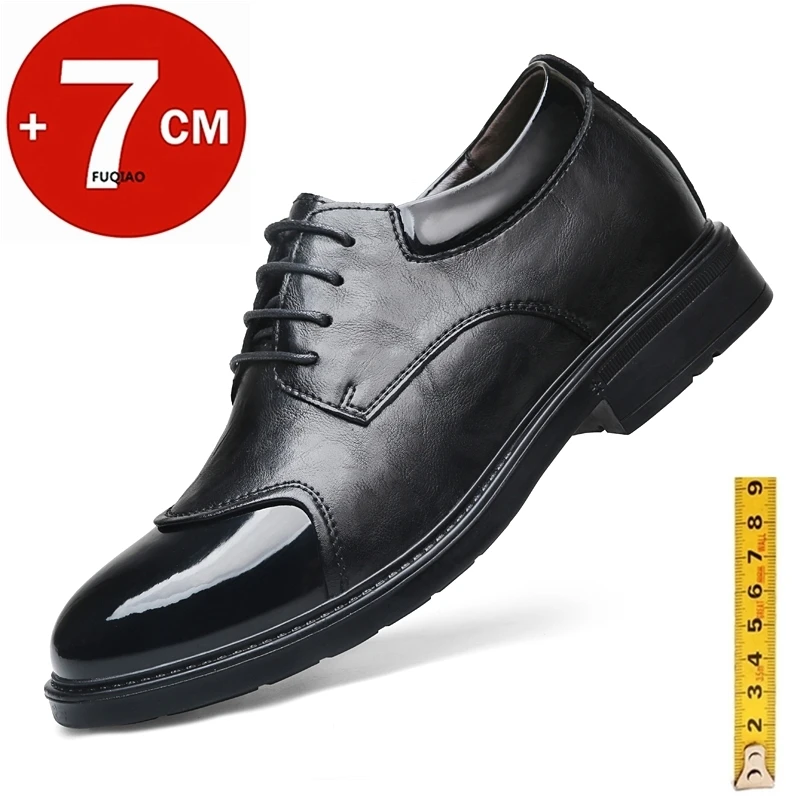 Wedding Heightened Oxfords Men Leather Shoes Business British Formal Elevator Height Increase Insole 7CM Lift Plus Size 35-47
Wedding Heightened Oxfords Men Leather Shoes Business British Formal Elevator Height Increase Insole 7CM Lift Plus Size 35-47