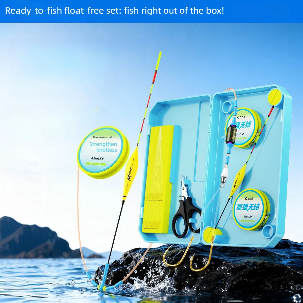 Pre-Tied Fishing Line Kit, Ready-to-Use Match Set, Pre-Set Float Knotless Strong, Quick Lock with Pre-Tied Hooks & Float
Pre-Tied Fishing Line Kit, Ready-to-Use Match Set, Pre-Set Float Knotless Strong, Quick Lock with Pre-Tied Hooks & Float