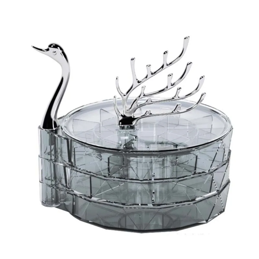 Large Capacity Swan Dream Jewelry Organizer Transparent Multi-Layer Necklace Earring Storage Box Elegant Dustproof
Large Capacity Swan Dream Jewelry Organizer Transparent Multi-Layer Necklace Earring Storage Box Elegant Dustproof