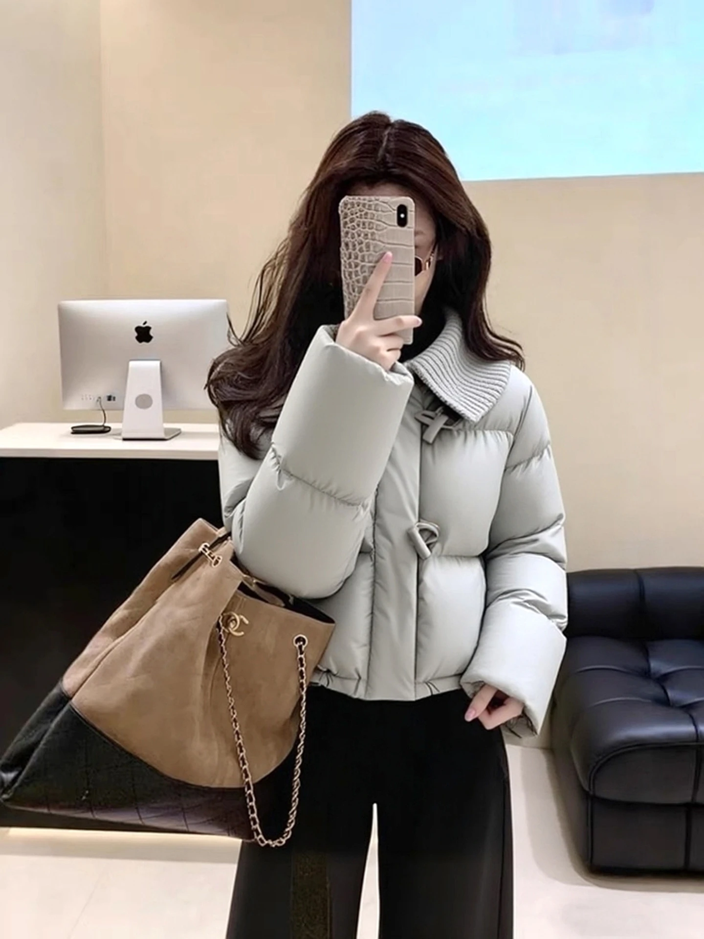 Корейское вязаное лоскутное пальто с воротником из хлопка, женское модное зимнее цветное пальто с застежкой-молнией
Корейское вязаное лоскутное пальто с воротником из хлопка, женское модное зимнее цветное пальто с застежкой-молнией