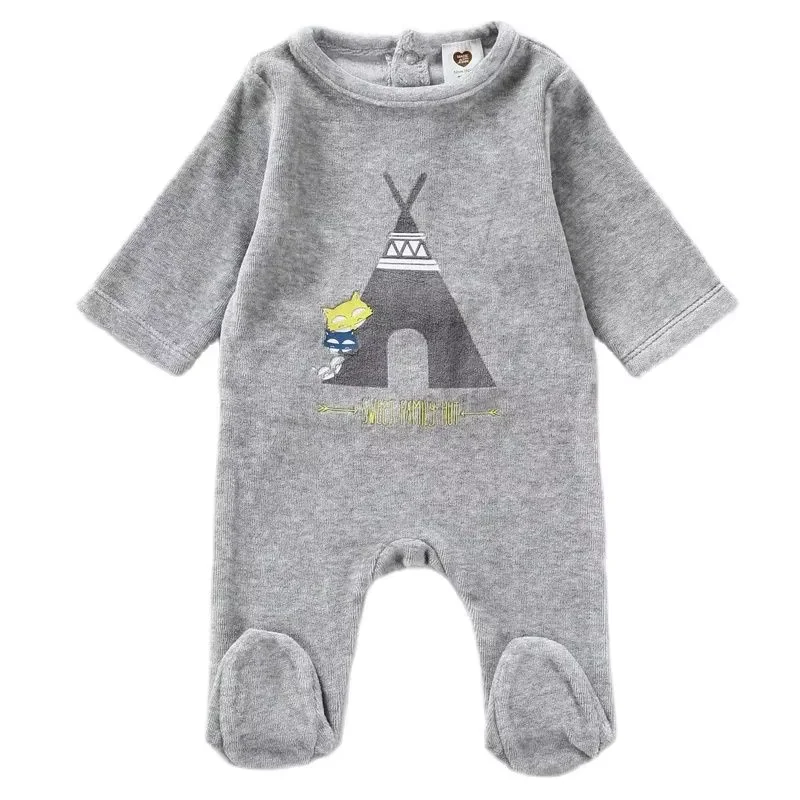Baby footie winter velour clothing baby overalls long sleeves baby romper boy and girls clothes
Baby footie winter velour clothing baby overalls long sleeves baby romper boy and girls clothes