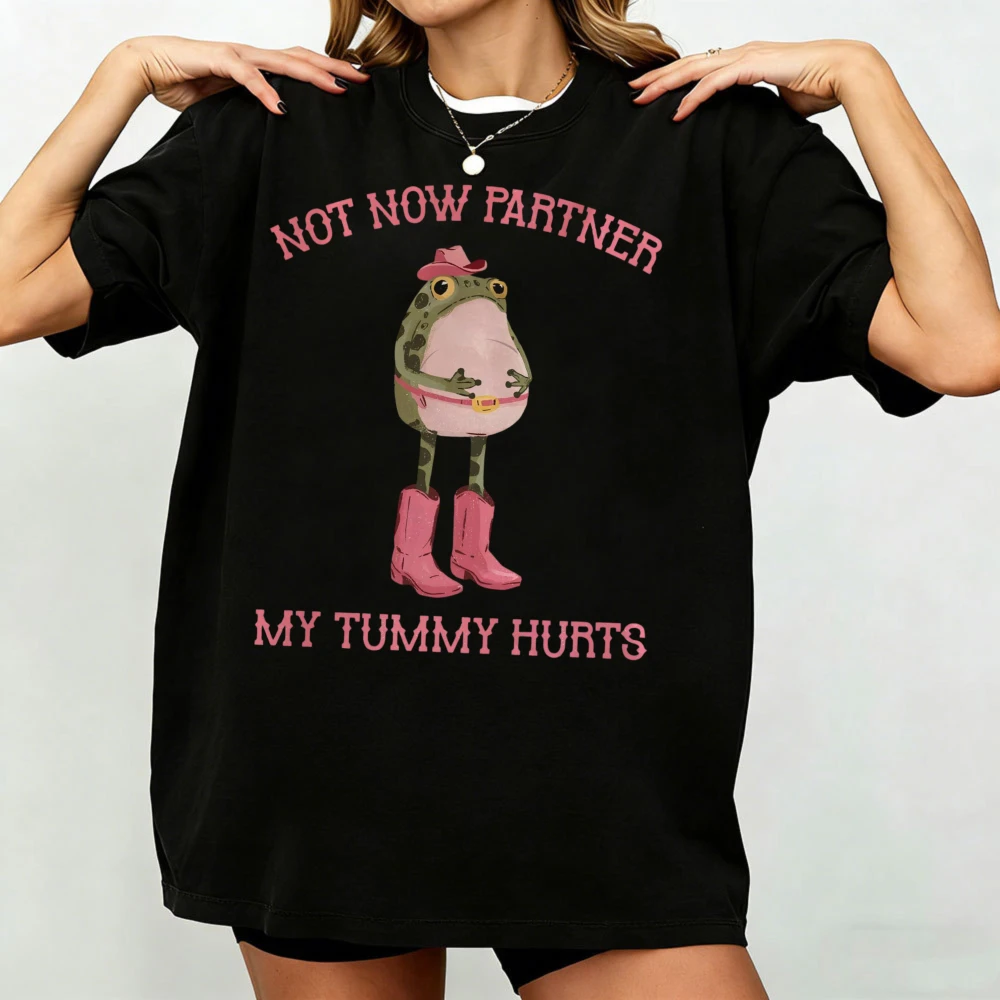 Not Now Partner My Tummy Hurts Shirt Funny Cowboy Frog Western Humor Women Tee Cute Frog Graphic Shirt Quirky Animal Clothes
Not Now Partner My Tummy Hurts Shirt Funny Cowboy Frog Western Humor Women Tee Cute Frog Graphic Shirt Quirky Animal Clothes