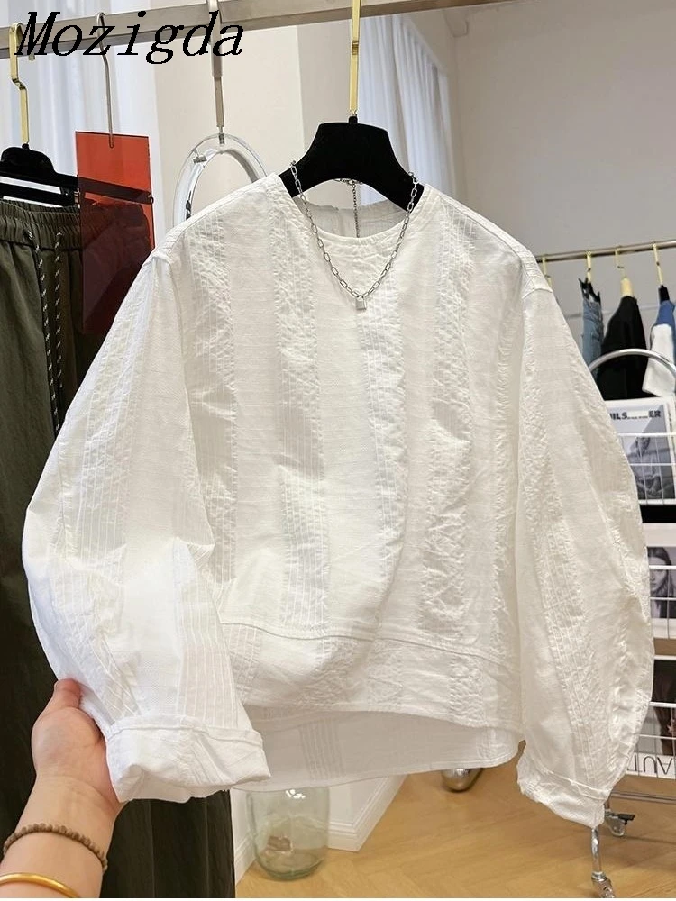 Korean Autumn Long Sleeve Chic Shirt Blouse Women Pullover Loose Round Neck Ladies Blouses Tops Blusa Feminina
Korean Autumn Long Sleeve Chic Shirt Blouse Women Pullover Loose Round Neck Ladies Blouses Tops Blusa Feminina