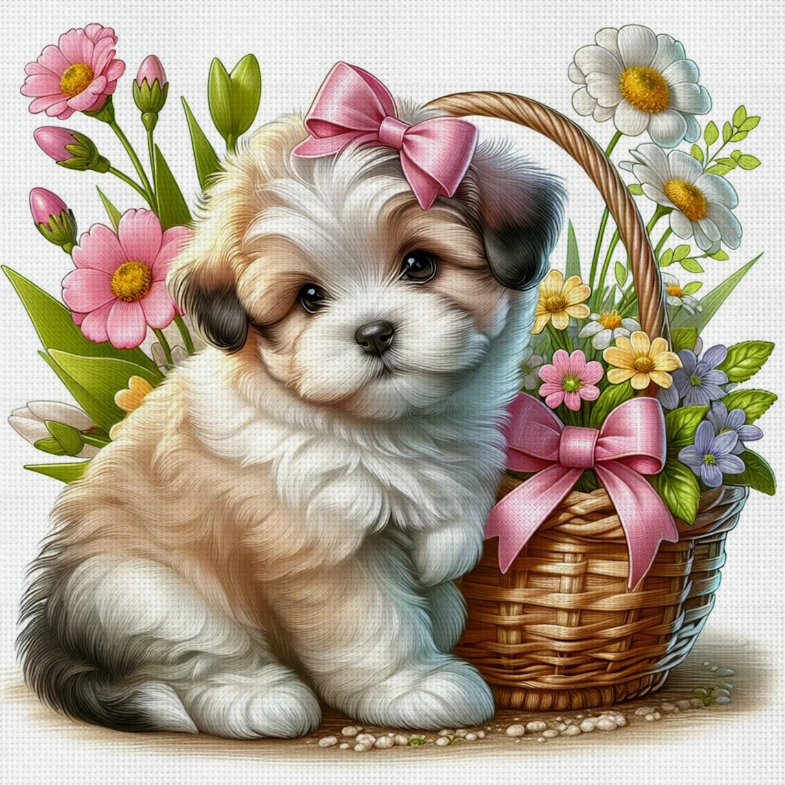 Warm Cute Puppy Cross Stitch Kit DIY 11CT Embroidery Home Wall Decor Gift Handmade Material Frameless Semi-Finished 36×36cm
Warm Cute Puppy Cross Stitch Kit DIY 11CT Embroidery Home Wall Decor Gift Handmade Material Frameless Semi-Finished 36×36cm