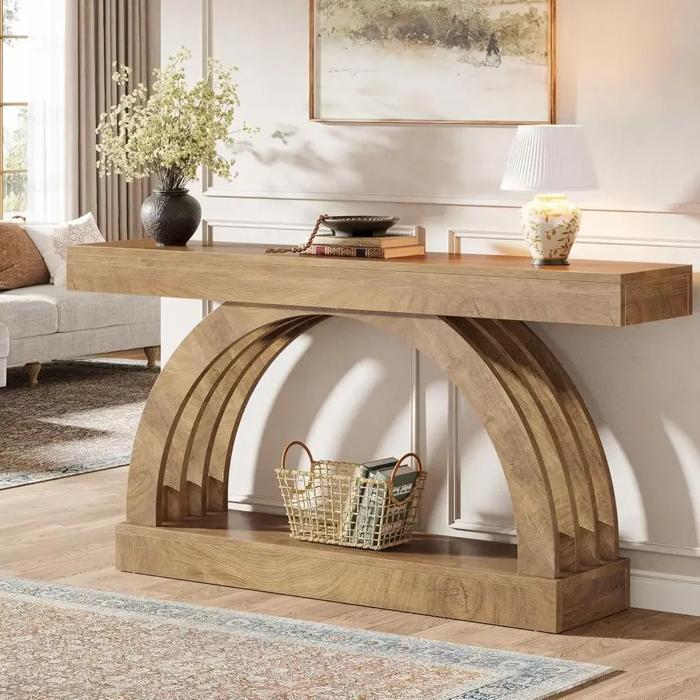63-Inch Entryway Table, 2-Tier Soa Table Behind the Couch, armhouse Narrow Unique Arched ole or Hallway, Living Room, oyer
63-Inch Entryway Table, 2-Tier Soa Table Behind the Couch, armhouse Narrow Unique Arched ole or Hallway, Living Room, oyer