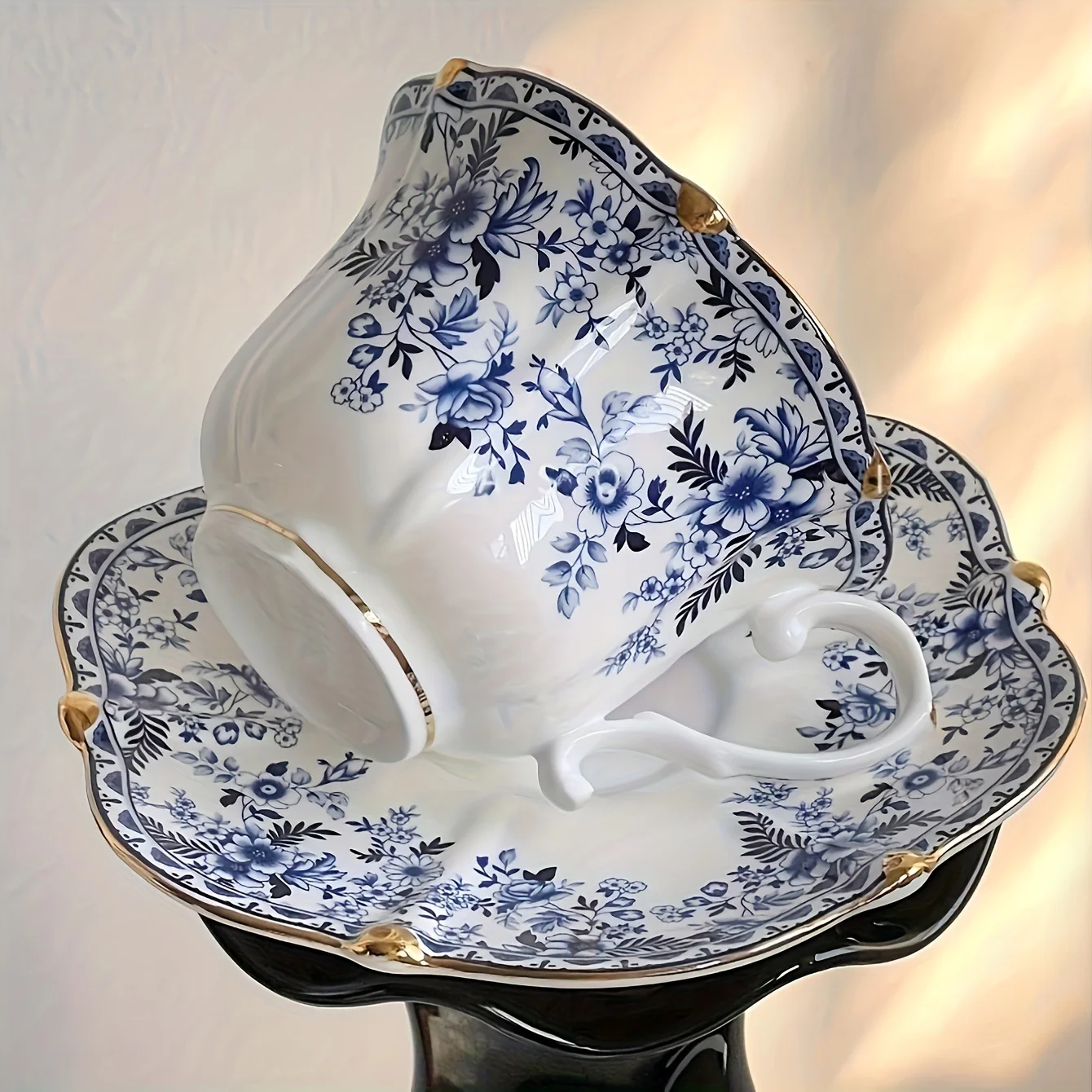 1set Nordic Style Blue and White Porcelain Cup and Saucer Set, ins Style Creative American Latte Coffee Cup and Saucer Set
1set Nordic Style Blue and White Porcelain Cup and Saucer Set, ins Style Creative American Latte Coffee Cup and Saucer Set