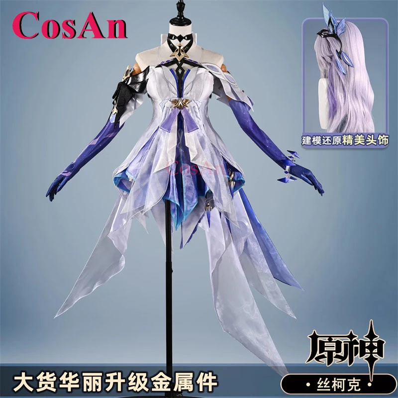 CosAn Game Genshin Impact Skirk Cosplay Costumes Sweet Elegant Uniforms Dress Women Activity Party Role Play Clothing S-XXL New
CosAn Game Genshin Impact Skirk Cosplay Costumes Sweet Elegant Uniforms Dress Women Activity Party Role Play Clothing S-XXL New