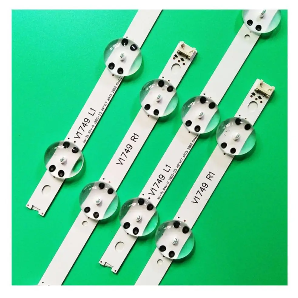 LED strips for backlighting (4) for 49LJ614V 49UJ6525 49UJ6585 49UV340C 49UJ6565 49UJ651V 49UJ670V 49UJ701V V17 49 R1 L1 ART3 28
LED strips for backlighting (4) for 49LJ614V 49UJ6525 49UJ6585 49UV340C 49UJ6565 49UJ651V 49UJ670V 49UJ701V V17 49 R1 L1 ART3 28