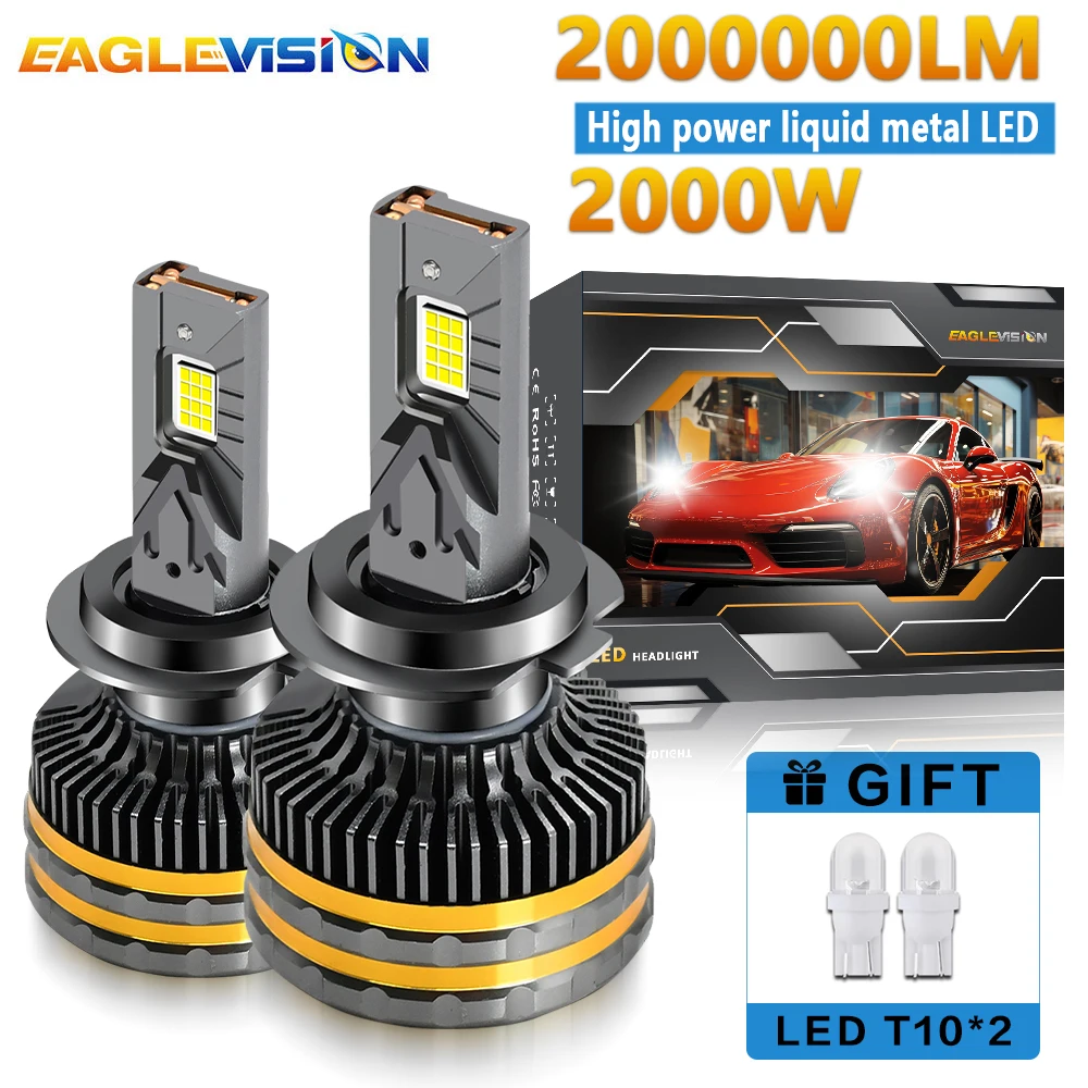 Лампы для автомобильных фар EAGLEVISION H7 Led Canbus для автомобиля 2000 Вт, маяк высокой мощности для автомобиля 9005 9006 9012 H1 H4 H7 H11 12 в 24 В
Лампы для автомобильных фар EAGLEVISION H7 Led Canbus для автомобиля 2000 Вт, маяк высокой мощности для автомобиля 9005 9006 9012 H1 H4 H7 H11 12 в 24 В