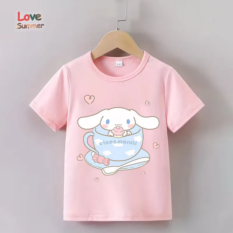 2026Cinnamoroll Girl Cute Casual Short Sleeve Summer Print T-Shirt a Perfect Gift for Comfortable and loose children's clothing
2026Cinnamoroll Girl Cute Casual Short Sleeve Summer Print T-Shirt a Perfect Gift for Comfortable and loose children's clothing
