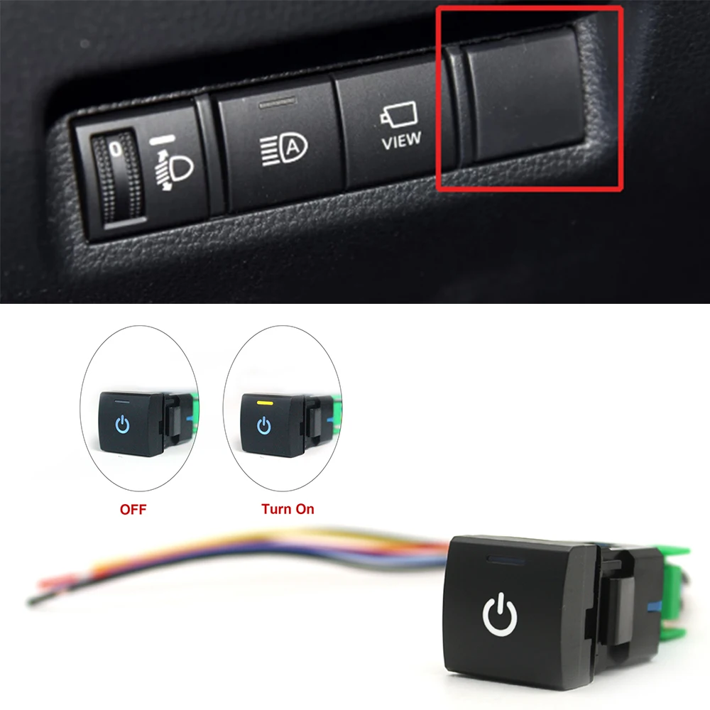 Blue LED Fuel Flap Opening Front Camera View Button Switch For Toyota Camry Land Cruiser Prado 150 2020 Corolla Altis
Blue LED Fuel Flap Opening Front Camera View Button Switch For Toyota Camry Land Cruiser Prado 150 2020 Corolla Altis