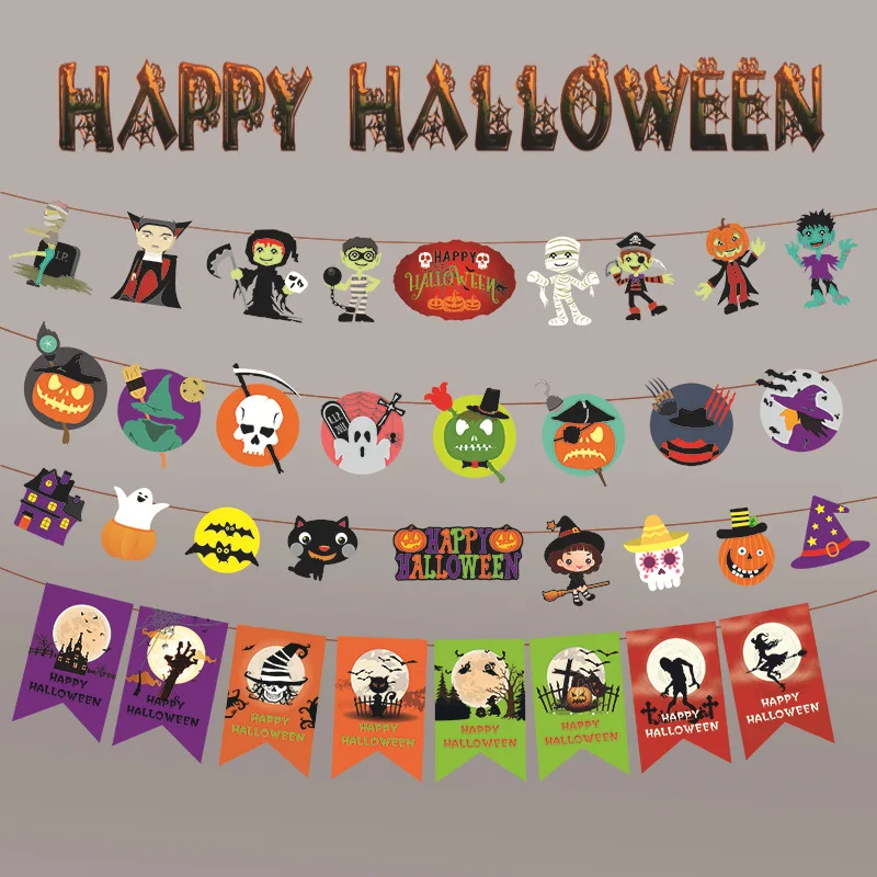 Halloween Flag Hanging Pumpkin Party Supplies Scene Layout Halloween Decorative Pennant
Halloween Flag Hanging Pumpkin Party Supplies Scene Layout Halloween Decorative Pennant