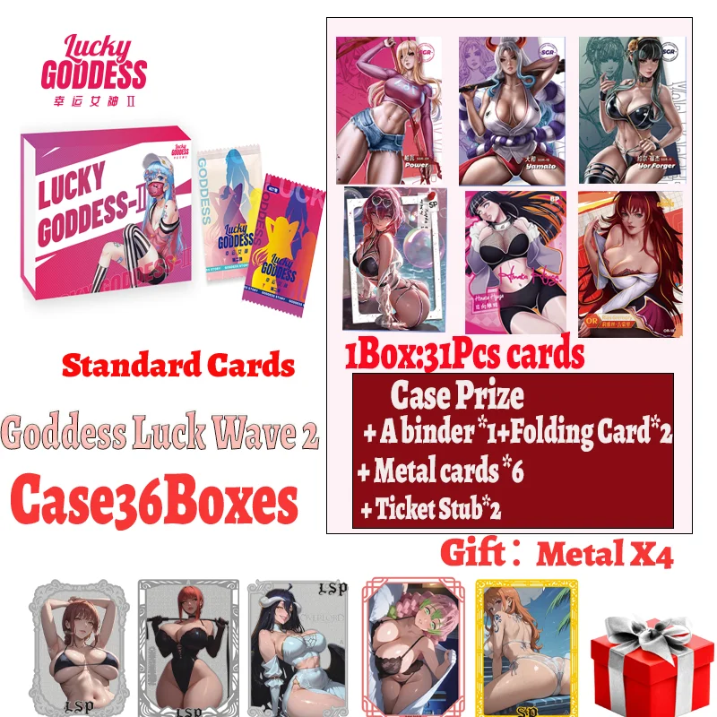 Latest Original Waifu Spicy Goddess Luck Wave 2 Girl Pure Charm Curve Uniform Box Cards Swimsuit Bikini Master Set kids Gifts
Latest Original Waifu Spicy Goddess Luck Wave 2 Girl Pure Charm Curve Uniform Box Cards Swimsuit Bikini Master Set kids Gifts
