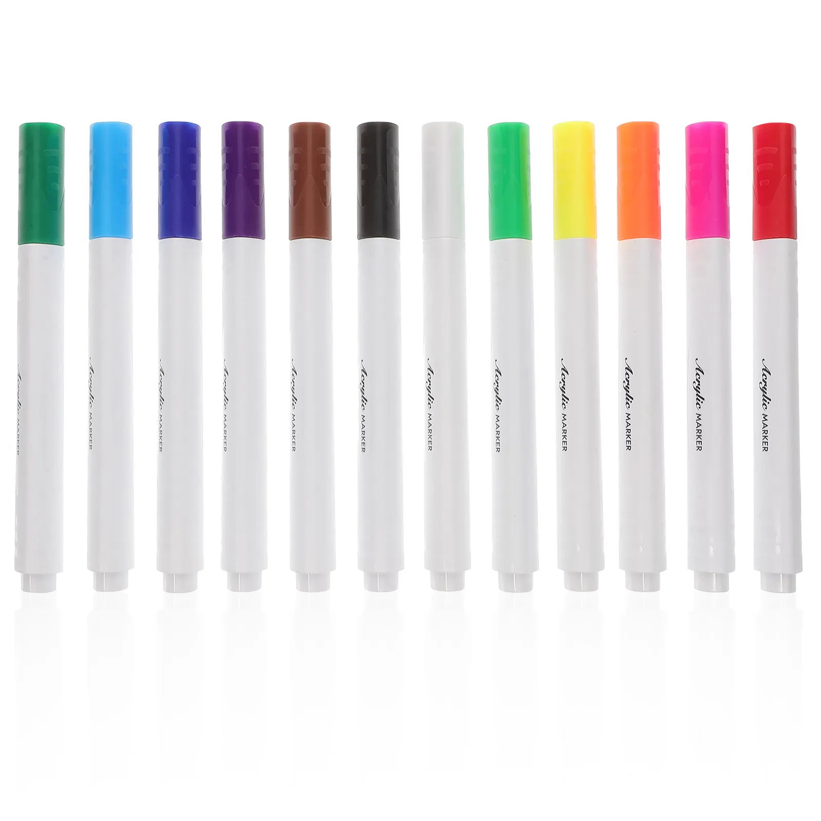 12Pcs Acrylic Paint Markers Paint Pens Fine Point for Drawing Scrapbooking Art Crafts Creative Uses Art Supplies
12Pcs Acrylic Paint Markers Paint Pens Fine Point for Drawing Scrapbooking Art Crafts Creative Uses Art Supplies