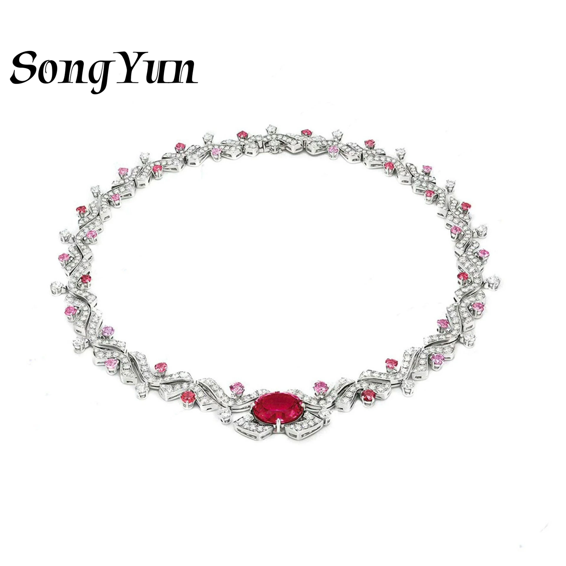 SongYun Jewelry 925 Sterling Silver Necklace Designer HCD Gemstones 5A CZ Gemstones Love 925 Sterling Silver Necklace Accessorie
SongYun Jewelry 925 Sterling Silver Necklace Designer HCD Gemstones 5A CZ Gemstones Love 925 Sterling Silver Necklace Accessorie