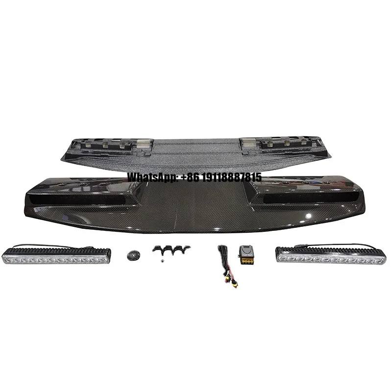 New 90 & 110 Front Roof Spoiler Carbon Fiber Top Wing for Cars with Rear Wing Spotlights Designed for Dry Conditions
New 90 & 110 Front Roof Spoiler Carbon Fiber Top Wing for Cars with Rear Wing Spotlights Designed for Dry Conditions