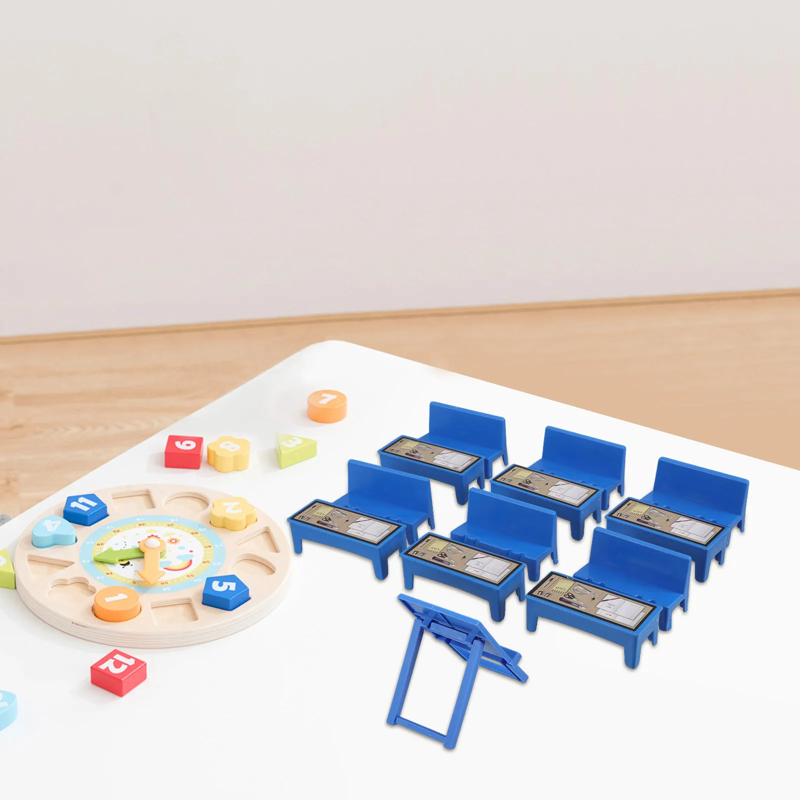 13Pcs Mini Classroom Furniture Set Kids Educational Playset Adjustable Desk Chair Blackboard Bookshelf Safe Plastic Mini School
13Pcs Mini Classroom Furniture Set Kids Educational Playset Adjustable Desk Chair Blackboard Bookshelf Safe Plastic Mini School