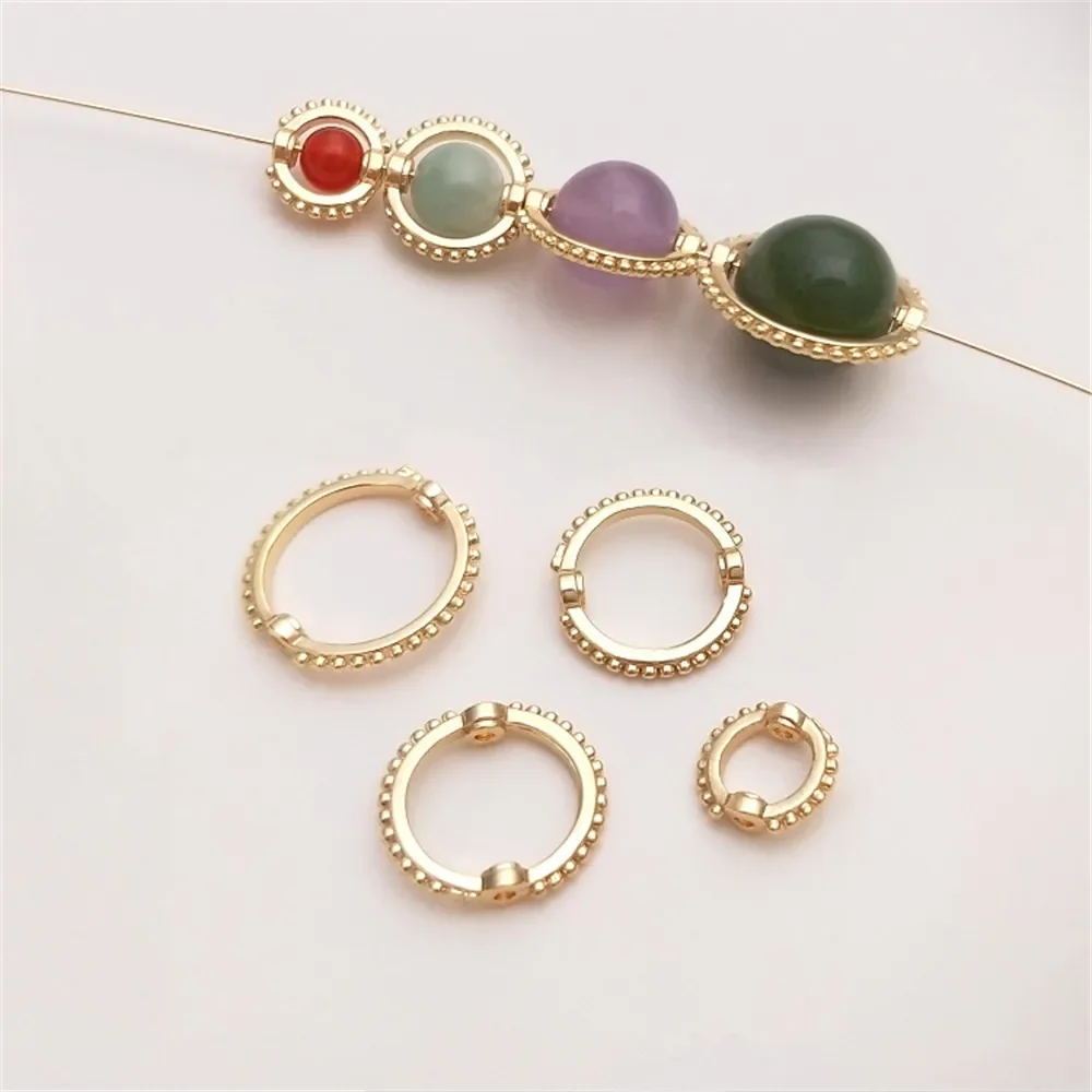 14K Gold Plated Double hole lace ring set bead ring handmade diy string crystal pearl bag bead ring accessories
14K Gold Plated Double hole lace ring set bead ring handmade diy string crystal pearl bag bead ring accessories