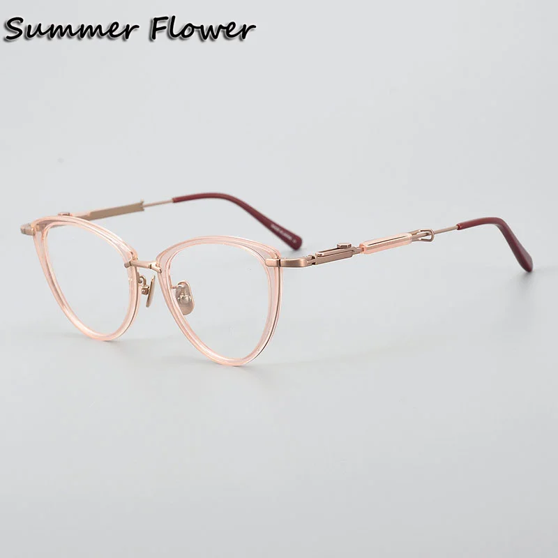 Cat Eye Women Glasses Optical Eyewear Frame Titanium Acetate High End Gafas for Prescription Lenses Female
Cat Eye Women Glasses Optical Eyewear Frame Titanium Acetate High End Gafas for Prescription Lenses Female