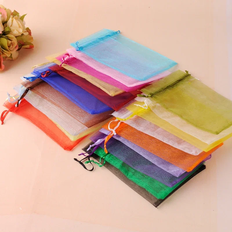 50pcs 7x9cm 9x12cm 10x15cm 13x18cm 15x20cm Transparent Organza Bags Wedding Candy Box Packaging Birthday Party Gift Box Wrapping
50pcs 7x9cm 9x12cm 10x15cm 13x18cm 15x20cm Transparent Organza Bags Wedding Candy Box Packaging Birthday Party Gift Box Wrapping