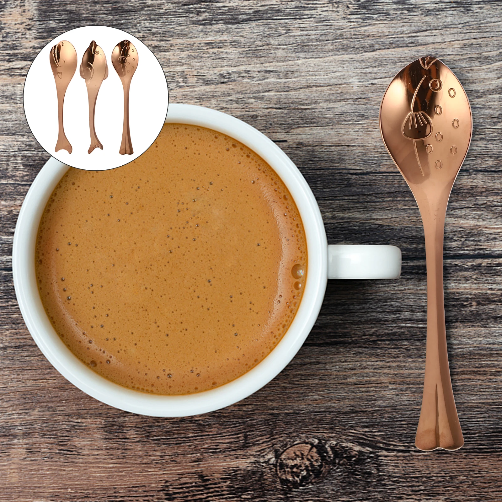 3pcs Stainless Steel Animal Rose Gold Dessert Cake Spoons Kitchen Serving Stirring Coffee Scoops Lightweight Home Use
3pcs Stainless Steel Animal Rose Gold Dessert Cake Spoons Kitchen Serving Stirring Coffee Scoops Lightweight Home Use