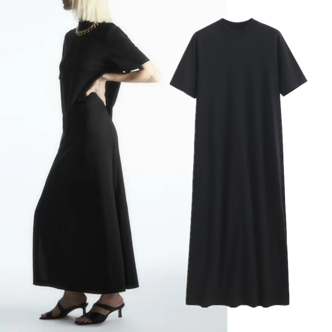 Jenny&Dave Summer Round Neck Dress Girls Simple Ladies Loose Fashion Cotton Black Dress Women
Jenny&Dave Summer Round Neck Dress Girls Simple Ladies Loose Fashion Cotton Black Dress Women