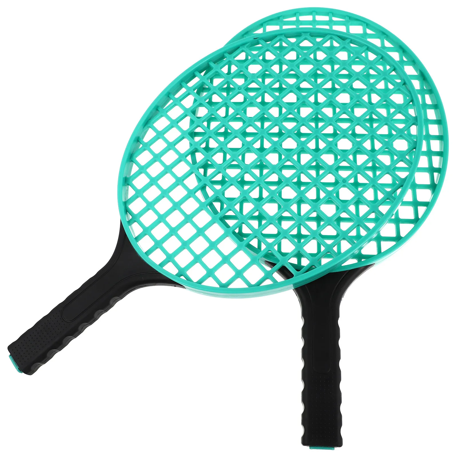 2Pcs Tennis Rackets Lightweight Plastic Set for Outdoor and Beginner Training Tennis