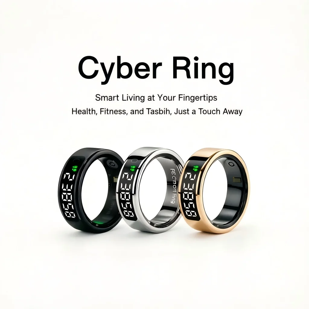 Tasbih Fitness Heart Rate Zikr Counter Display Screen Blood Oxygen Sleep Monitor Temperature Gesture Control Touch Smart Ring
Tasbih Fitness Heart Rate Zikr Counter Display Screen Blood Oxygen Sleep Monitor Temperature Gesture Control Touch Smart Ring