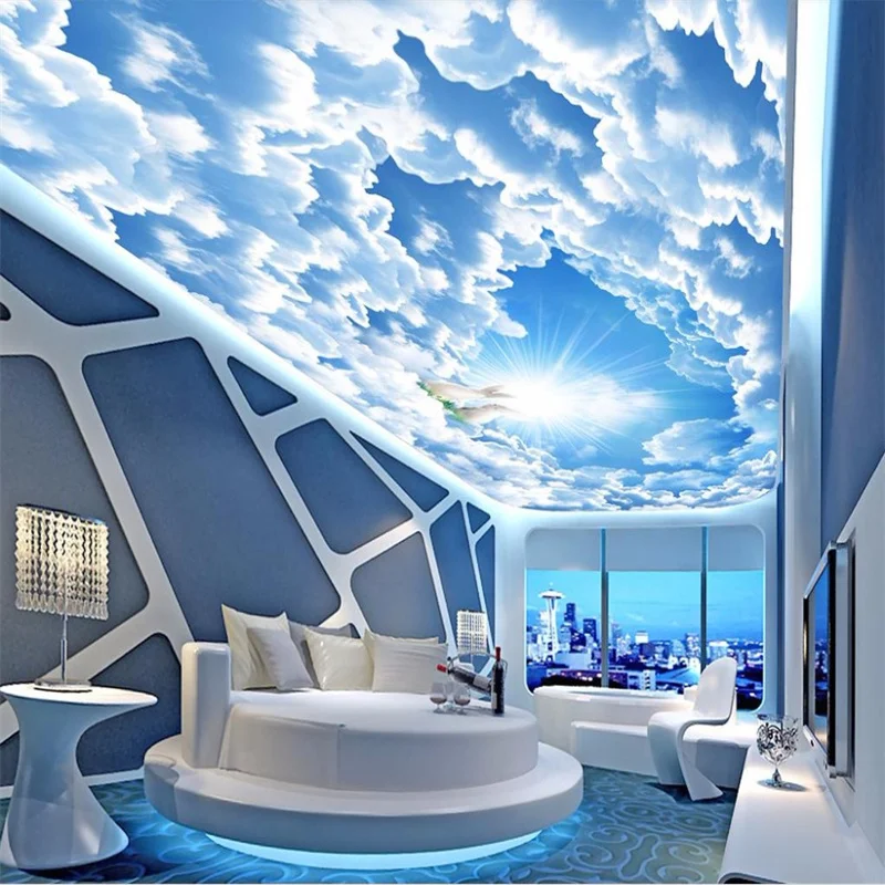 Blue sky and white clouds Ceiling Murals Wallpaper HD Photo Wall Murals Sofa Living Room Bedroom 3D Wallpapers
Blue sky and white clouds Ceiling Murals Wallpaper HD Photo Wall Murals Sofa Living Room Bedroom 3D Wallpapers