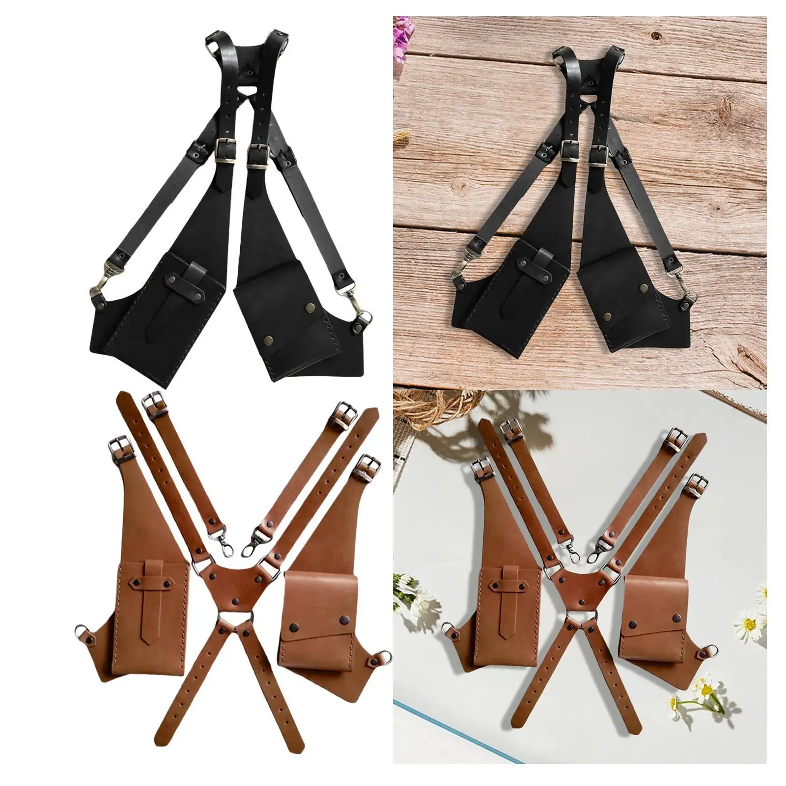 Steampunk Shoulder Harness Bag PU Lightweight Underarm Shoulder Bag for Fishing
Steampunk Shoulder Harness Bag PU Lightweight Underarm Shoulder Bag for Fishing