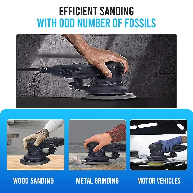 350W 6 Inch 150mm Brushless Electric Random Orbital Sander For Car Wood Wall Vibrating Dustless Electric Sanding Sander Machine
350W 6 Inch 150mm Brushless Electric Random Orbital Sander For Car Wood Wall Vibrating Dustless Electric Sanding Sander Machine