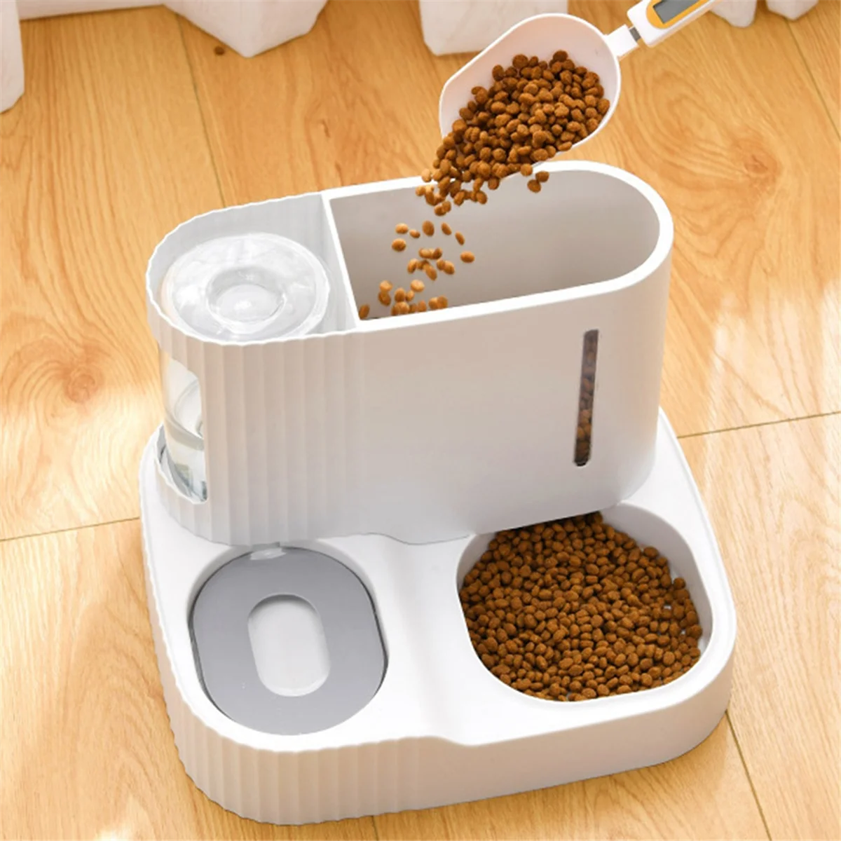 【Flash&Deal!】{Dog Food Feeder Cat Automatic Feeding Water Bowl Pet Food Storage Dispenser.
【Flash&Deal!】{Dog Food Feeder Cat Automatic Feeding Water Bowl Pet Food Storage Dispenser.