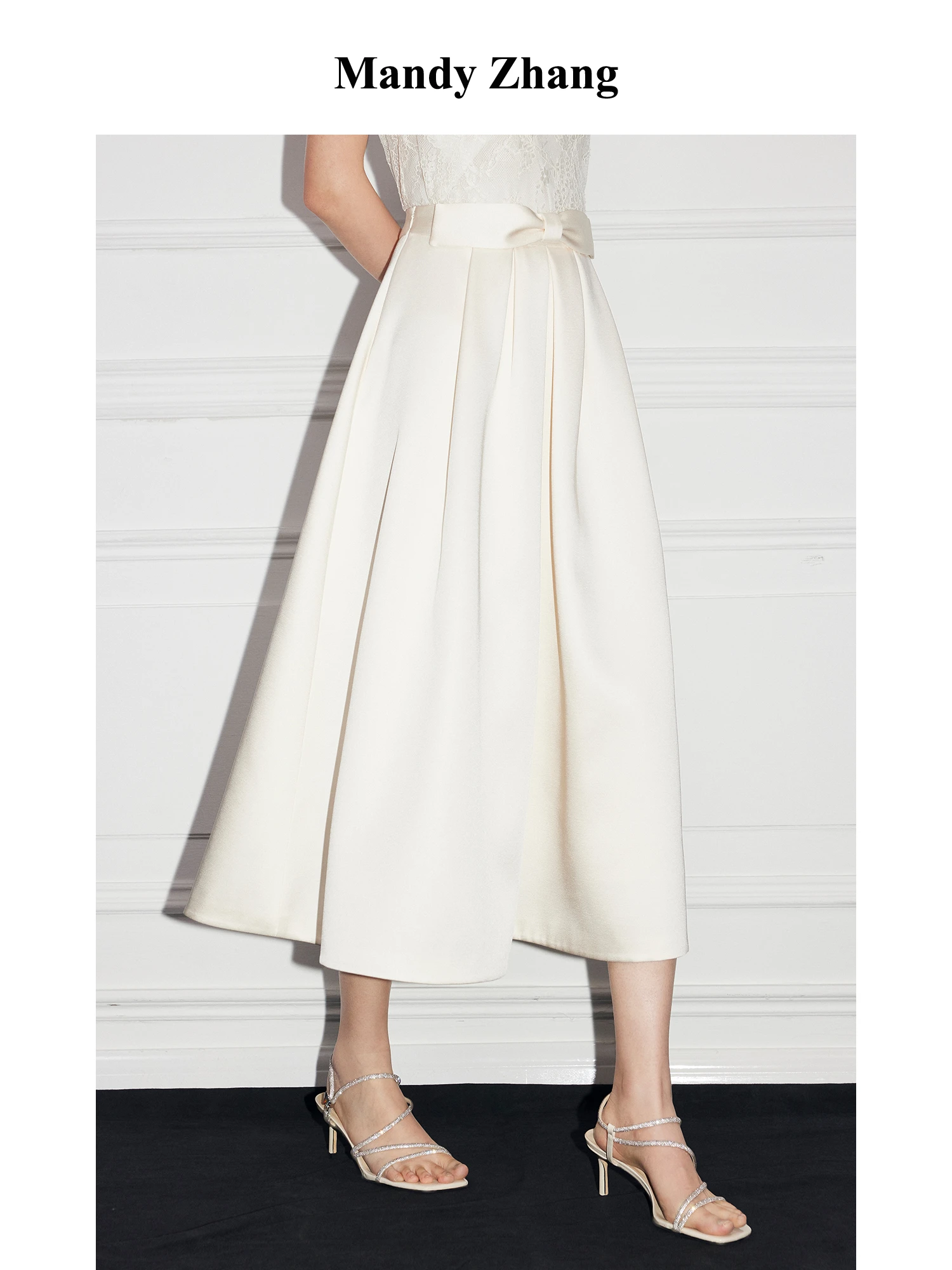 MandyZhang Hepburn Style High Waist A-Line Skirt Women's Spring Summer White Knot Umbrella Skirt Elegant Polye...
MandyZhang Hepburn Style High Waist A-Line Skirt Women's Spring Summer White Knot Umbrella Skirt Elegant Polye...