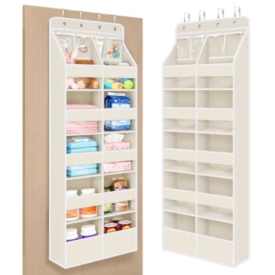 6-Shelf Baby Door Storage Over Door Fabric Hanging Organizer with 10 Deep Pockets and 4 Small PVC Pockets Wall Mount Hanging St
6-Shelf Baby Door Storage Over Door Fabric Hanging Organizer with 10 Deep Pockets and 4 Small PVC Pockets Wall Mount Hanging St