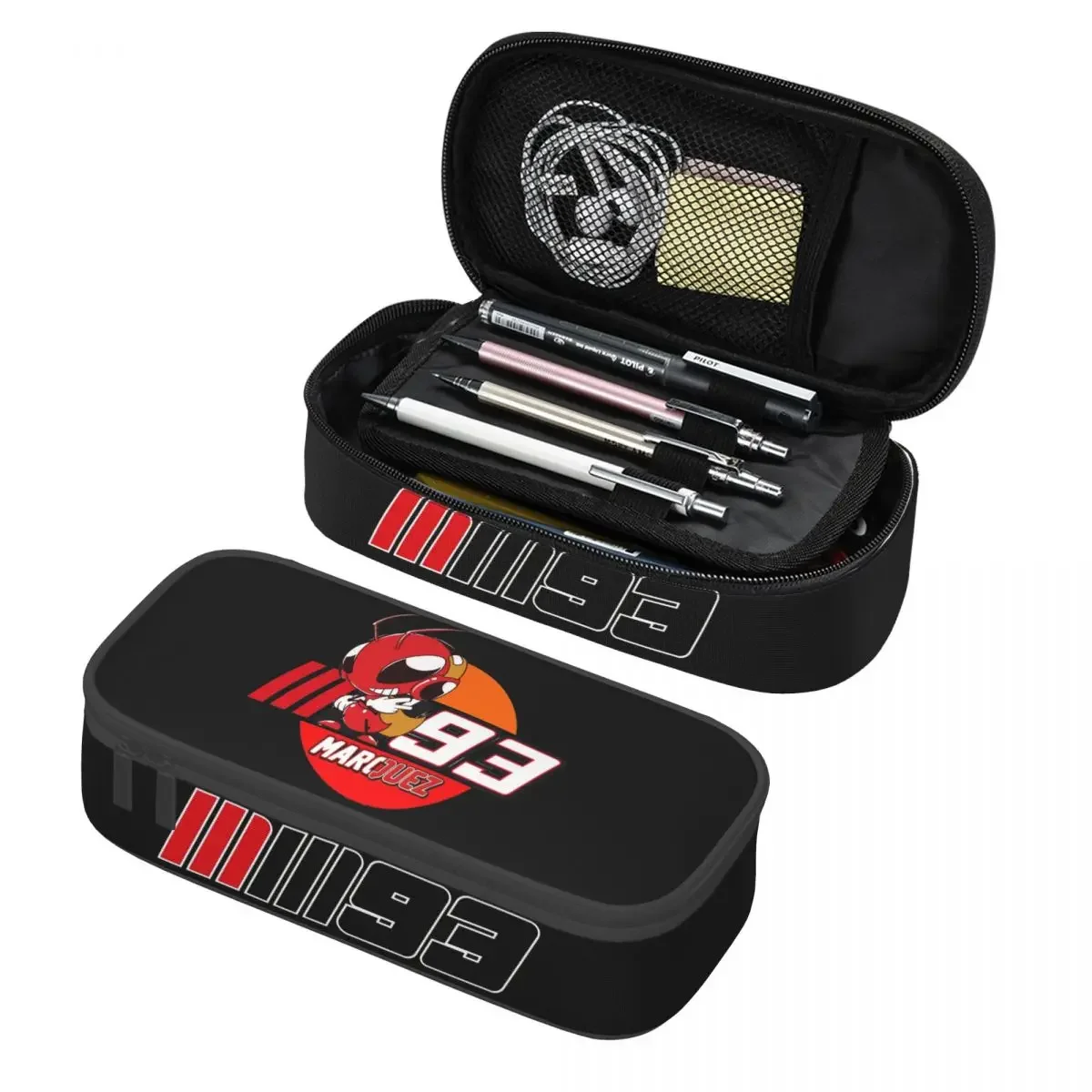 Custom Spain Motorcycle Racer 93 Marquezs Pencil Cases for Boy Girl Large Storage Pen Bag Box School Accessories
Custom Spain Motorcycle Racer 93 Marquezs Pencil Cases for Boy Girl Large Storage Pen Bag Box School Accessories