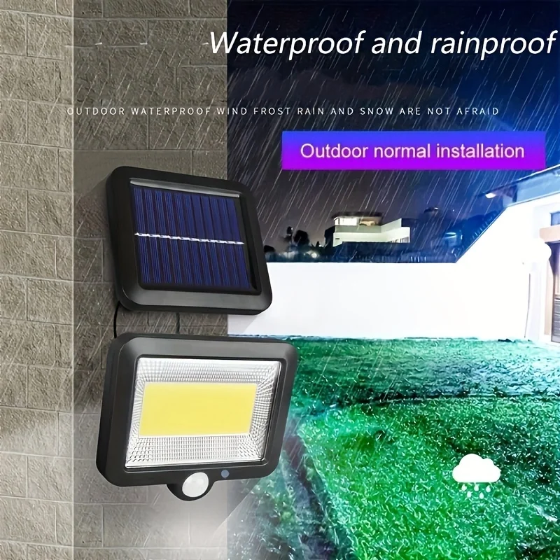 100 - LED COB Solar Wall Light, Outdoor Sensor Street Light, Solar Courtyard Light, Sensor Solar Light
100 - LED COB Solar Wall Light, Outdoor Sensor Street Light, Solar Courtyard Light, Sensor Solar Light